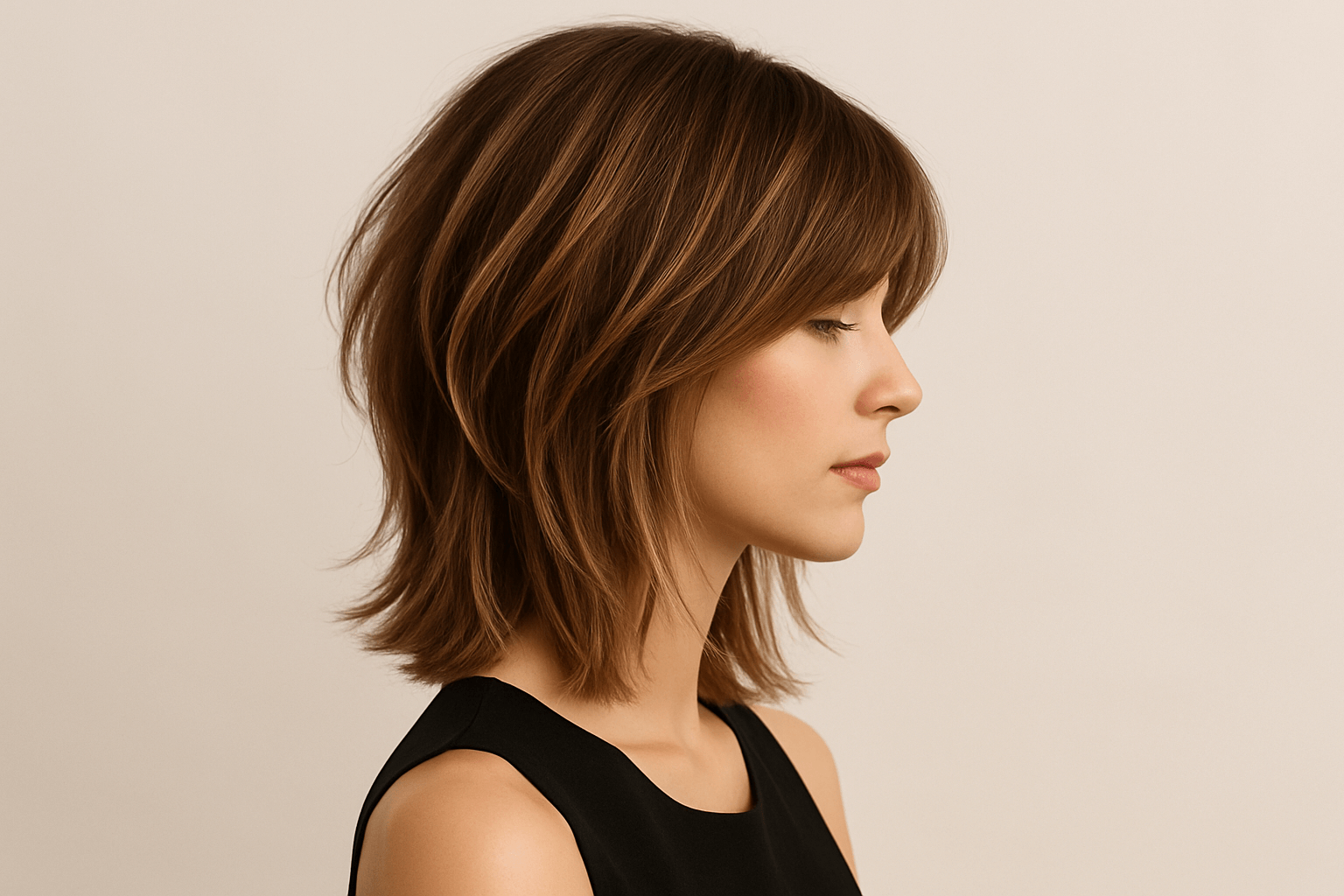 Stylish women's haircut